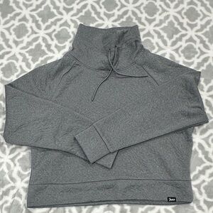Juicy Couture Gray High Neck Pullover Cropped Top